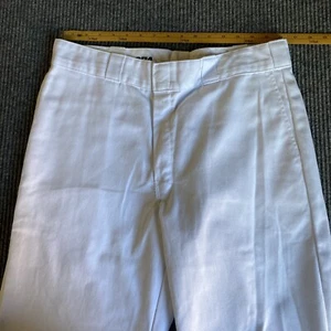 Dickies Pants Mens 34x32 White 874 Original Fit No Stretch Pockets - Picture 1 of 11