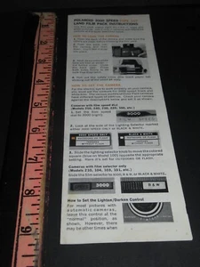 POLAROID 3000 FILM Land Camera 107 Brochure MANUAL Instruction Pamphlet Catalog - Picture 1 of 4