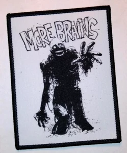 PATCH - More Brains! WOVEN, iron on - Tarman, Return of the Living Dead, tar man - Picture 1 of 1