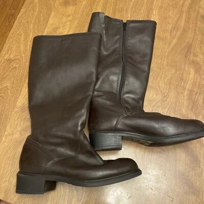 Usado en Excelente Condición Botas Altas Martino Canadienses Cuero de Becerro Para Mujer 8 2W Marrón Foto 1 de 4