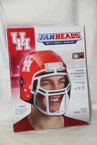 Jakks Fan Heads Helmet  U of H ~ University OF HOUSTON~ Cougars Cover