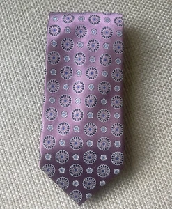 Ermenegildo Zegna Tie Lavender/Pink/Blue Silk Medallion Italian NWOT PERFECT - Picture 1 of 5