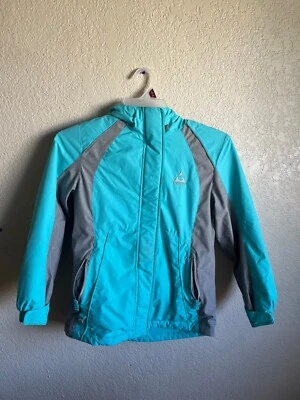 Gerry Niños Chaqueta Azul Turquesa Gris Invierno Abrigo Niñas Niños Talla M 10/12 Foto 1 de 3