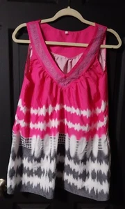 Túnica Smock Top fucsia - Imagen 1 de 4