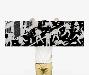 CLEON PETERSON - CRUELTY IS THE MESSAGE - PAQUETE ROJO Y HUESO - X/125 - Imagen 1 de 2