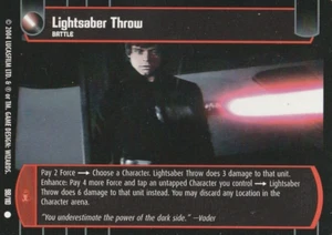 STAR WARS TCG WOTC RETURN OF THE JEDI LIGHTSABER THROW 98/110 NICE! GEM MINT - Picture 1 of 2