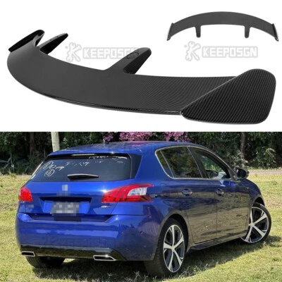 52" Matte Black Rear Roof Window Trunk Spoiler Wing For Peugeot 308 2007-2014