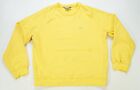 Rare Vintage Nike Small Swoosh Pullover Crewneck Sweatshirt 90S 2000S Yellow L