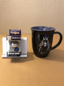 Funko Pop Pocket Pop Keychain Wednesday Addams W/Nevermore Coffee Mug - Picture 1 of 7