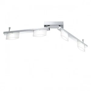 Lámpara de techo LED Wofi Avance 4 llama 19,2W/230V cromo vidrio regulable 410lm - Imagen 1 de 2