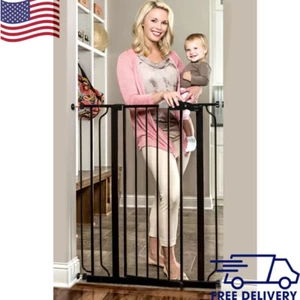 Extra Tall Walk Baby Safety Gate Kids Toddler Indoor Dog Cat Pet Fence Home US - Picture 1 of 6