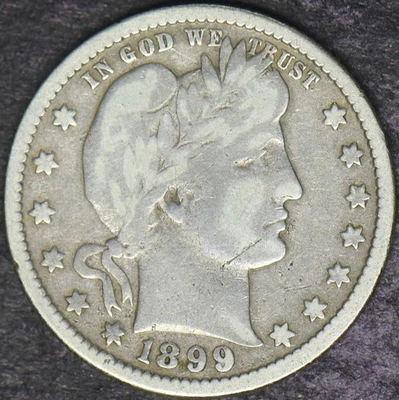 1899 Barber Silver Quarter - ✪COINGIANTS✪ - Image 1 of 2