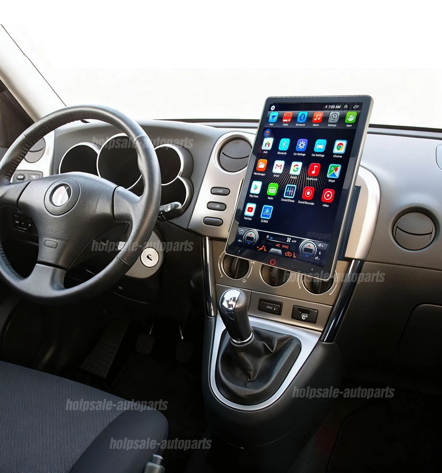 Radio de coche 10,1"" giratoria para Pontiac Vibe 2003 2004 2005-2006 Android 13 CarPlay Foto 1 de 4