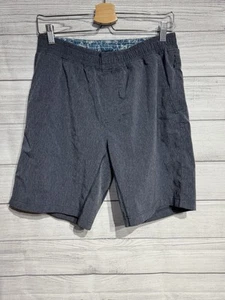 Pantalones Cortos Mako Rhone Para Hombres MEDIANOS Sin Forro Azul Gris Yoga Correr Activo - Imagen 1 de 13