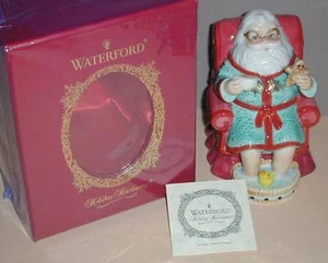 New Waterford Christmas Holiday Heirlooms Tea Time Bell Santa Figurine - Picture 1 of 8