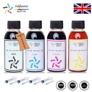4x100 ml High Quality ink Refill kit for HP 14/15/45/17/23/78 Cartridges - Picture 1 of 5