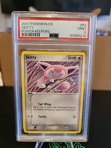 PSA 9 Mint Skitty 62 EX Power Keepers Non-holo Pokémon Card - Picture 1 of 2