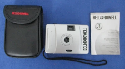 NEW Vintage Bell Howell 28mm Lens Camera Black Case Directions Point Shoot 35mm - Image 1 of 4