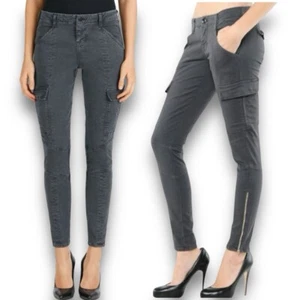 J Brand Houlihan Cargo Pants with Ankle Zip Size 26 Celebrity Favorite - Picture 1 of 12