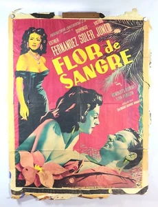 FLOR DE SANGRE- BLOOD FLOWER 1951 Movie Theater Poster-27x35 B15-38-4 - Picture 1 of 10