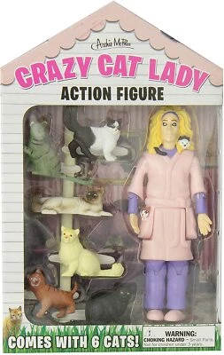 FIGURA DE ACCIÓN CRAZY CAT LADY DE 8"" Foto 1 de 2