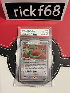 2007 POKEMON EX POWER KEEPERS 94 FLYGON EX-HOLO PSA 8