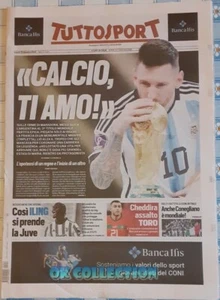 ARGENTINA WORLD CHAMPION MESSI MARADONA Italy Newspaper TUTTOSPORT 19-12-2022 - Picture 1 of 6