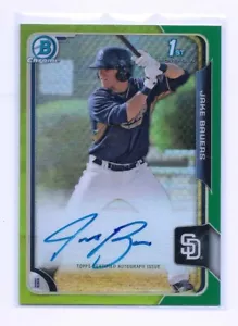 2015 Bowman Cromato Jake Bauers Auto Verde/99 - Foto 1 di 2