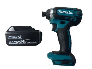 New Makita 18 Volt XDT11 Cordless 1/4 Impact Driver, (1) BL1850B 5.0 AH Battery - Picture 1 of 12