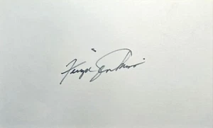Fergie Jenkins HOF Chicago Cubs 1966-1973 Signed 3x5 Index card JSA COA AQ52922 - Picture 1 of 3
