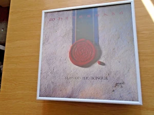 WHITESNAKE framed LP cover "Slip Of The Tongue" white frame - Picture 1 of 1