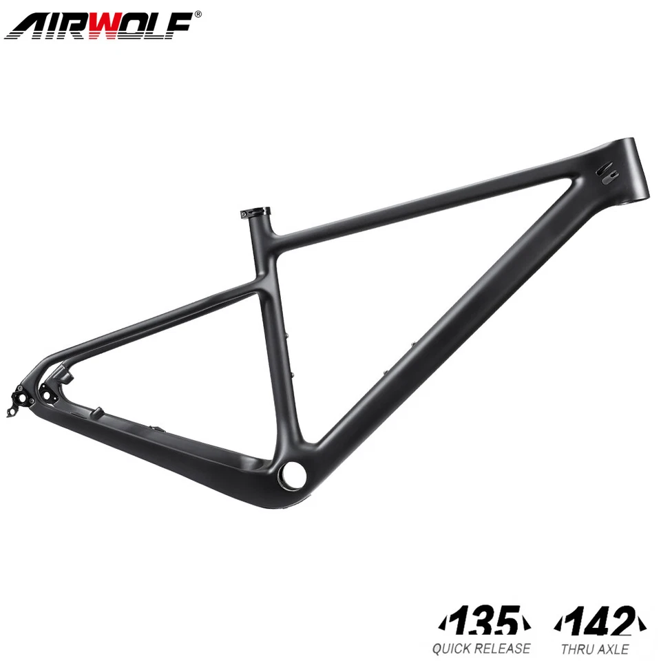 Airwolf 29 Carbon Fiber Mountain Bike Frame 135/142mm Hardtail MTB 15/17/19/21in - Image 1 of 4