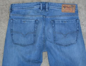 Pantalones de mezclilla Diesel Zathan corte bota para hombre talla 32 X 28 azul envejecido 100 % algodón talla 34 ajuste - Imagen 1 de 10