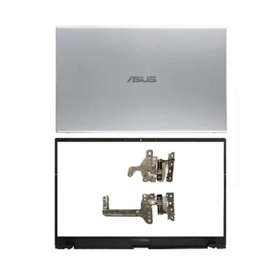 Nueva cubierta trasera LCD plateada para ASUS VivoBook X512 X512U V5000F + bisel frontal + bisagras Foto 1 de 4