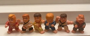 VINTAGE MASTER KARATE LOT of 6 SOFT MINI FIGURES 1986 SOMA Complete Set - Picture 1 of 5