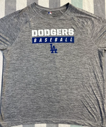 Los Angeles Dodgers Baseball Shirt Gray XXL Pre-Owned Cover