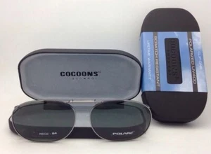 Gafas de sol/anteojos polarizados grises COCOONS sobre Rx clip REC 2-54 Gunmetal - Imagen 1 de 8