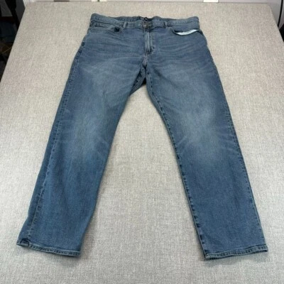 Gap 1969 Jeans Mens 40x32 Blue Straight Tapered Stretch Denim Workwear - Image 1 of 4