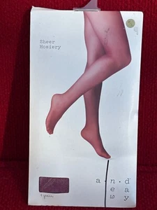 Sheer Hosiery by A N D E A W Y 1 Pair M/L 88% Nylon 12% Spandex - Picture 1 of 4