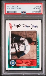 2000 VICTORY #424 KEN GRIFFEY JR PSA 10 EDELSTEINE NEUWERTIG SEELER ROT POP 17 - Bild 1 von 2