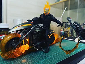 MEZCO Ghost Rider Ghost Motorcycle 1/12 Action Figure In Stock - Picture 1 of 6