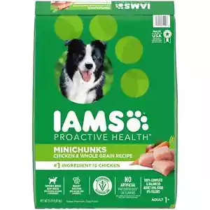 Iams Proactive Health Minichunks Dry Dog Food with Real Chicken And Whole Grains - Picture 1 of 9