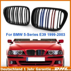 Für BMW E39 99-03 Hochglänz Kühlergrill Doppelsteg Nieren M-Farbe links&rechts - Bild 1 von 7