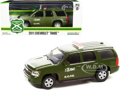 2011 CHEVROLET TAHOE MATT GREEN GOPE CARABINEROS DE CHILE 1/43 GREENLIGHT 86620 - Image 1 of 2