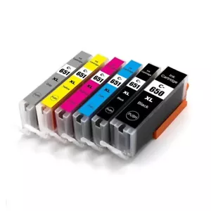Any 1x Ink Cartridge PGI-650XL CLI-651XL BK/C/M/Y for Canon Pixma iP7260 IP8760 - Picture 1 of 6