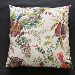 Harlequin Fabric Cushion Cover WONDERLAND FLORAL Spinel/Peridot 50cm (20") - Picture 1 of 5