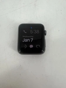 Apple Watch Series 1 42MM Aluminum Case Ion-X Glass WR-IPX7 - WORKING LOCKED - Picture 1 of 4