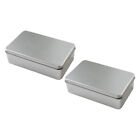 2Pcs Rectangular Tinplate Candy Storage Boxes With Lid For Treats, Gifts, Crafts