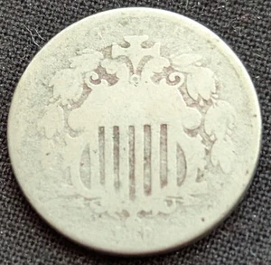 1868 Shield Nickel Good Coin - Picture 1 of 2