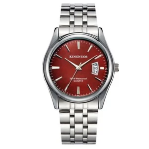Fashion Men's Stainless Steel Band Date Analog Quartz Sport Wrist Watch Brown - Picture 1 of 7